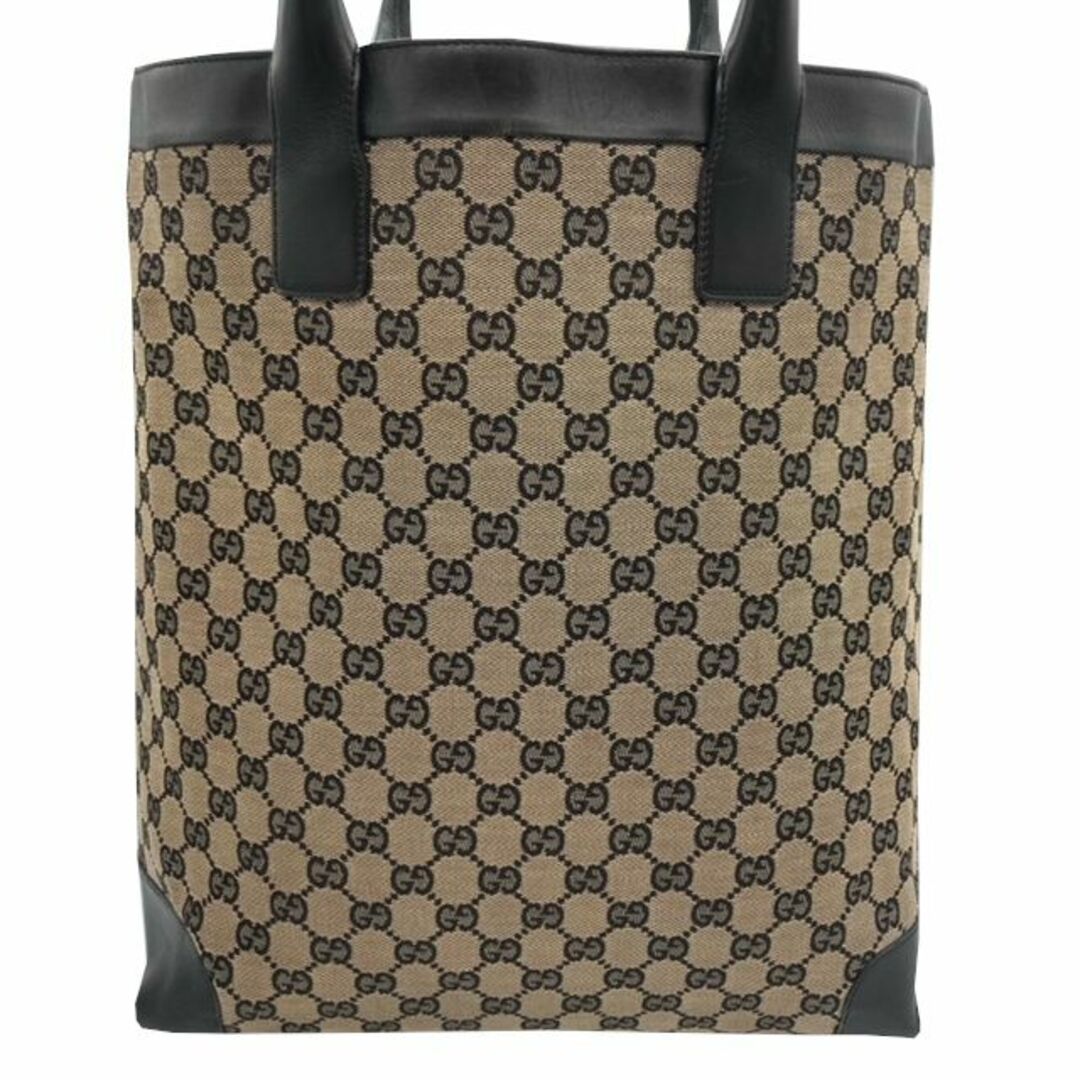 Gucci(グッチ)の【中古】GUCCI　グッチ　トートバッグ　キャンバス　GG　GGキャンバス　ベージュ　グレー　ブラック　002　1121　メンズ　レディース　バッグ　ハンドバッグ 【ブランドギャラリー千林店】 メンズのバッグ(トートバッグ)の商品写真