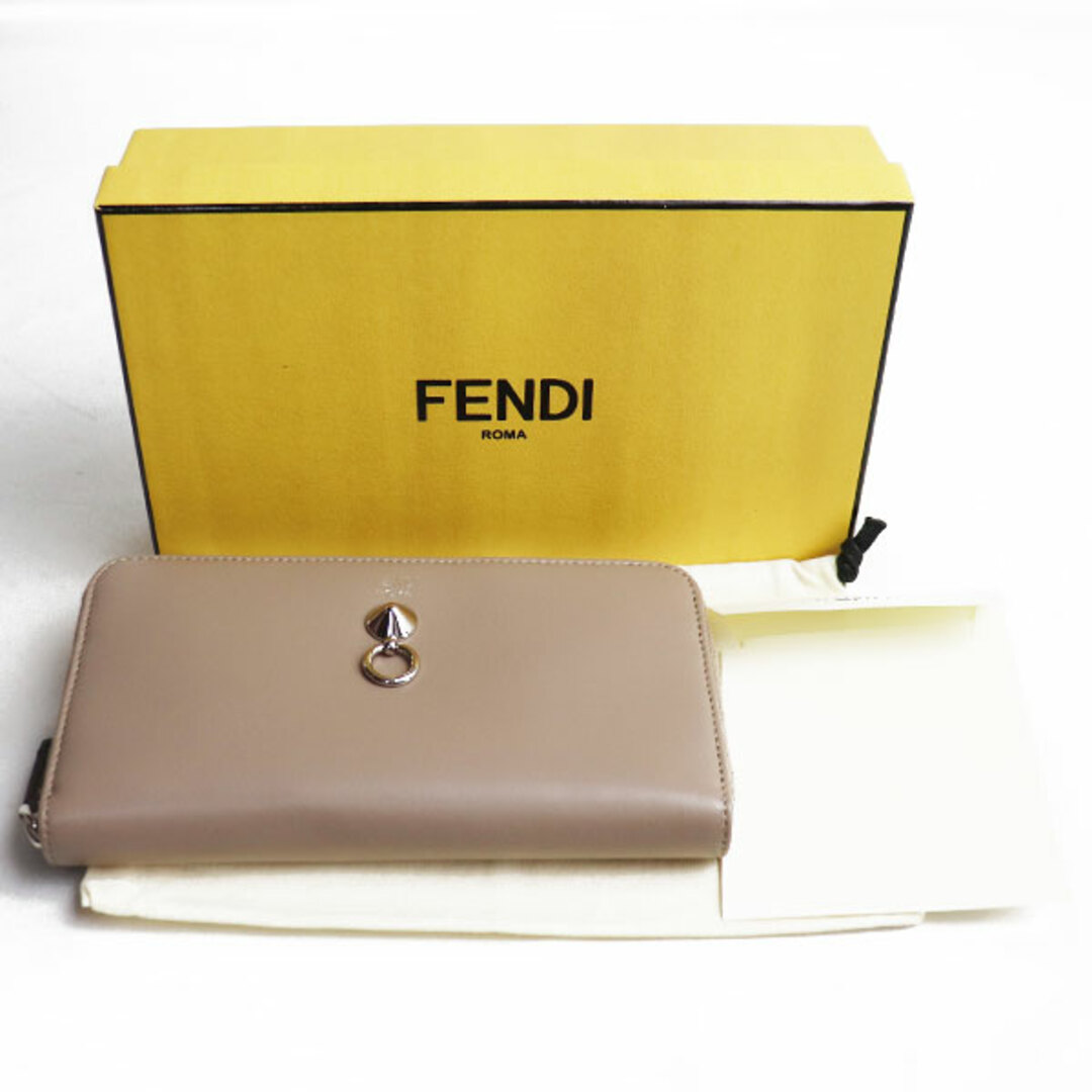 FENDI(フェンディ)のFENDI フェンディ バイザウェイ 長財布 ラウンドファスナー TORTORA+PALLADIO（グレー系） 8M0299 レディース【中古】 レディースのファッション小物(財布)の商品写真