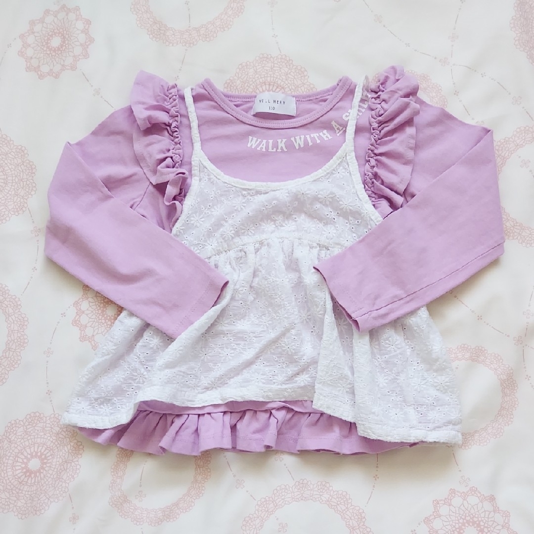 WILL MERY(ウィルメリー)の110セットアップ キッズ/ベビー/マタニティのキッズ服女の子用(90cm~)(Tシャツ/カットソー)の商品写真