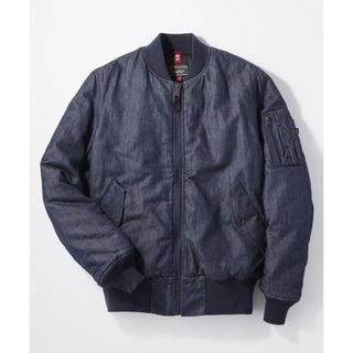 アルファインダストリーズ(ALPHA INDUSTRIES)のアルファ MA-1 Mサイズ デニム フライトジャケット タグ付き 新品未使用(フライトジャケット)