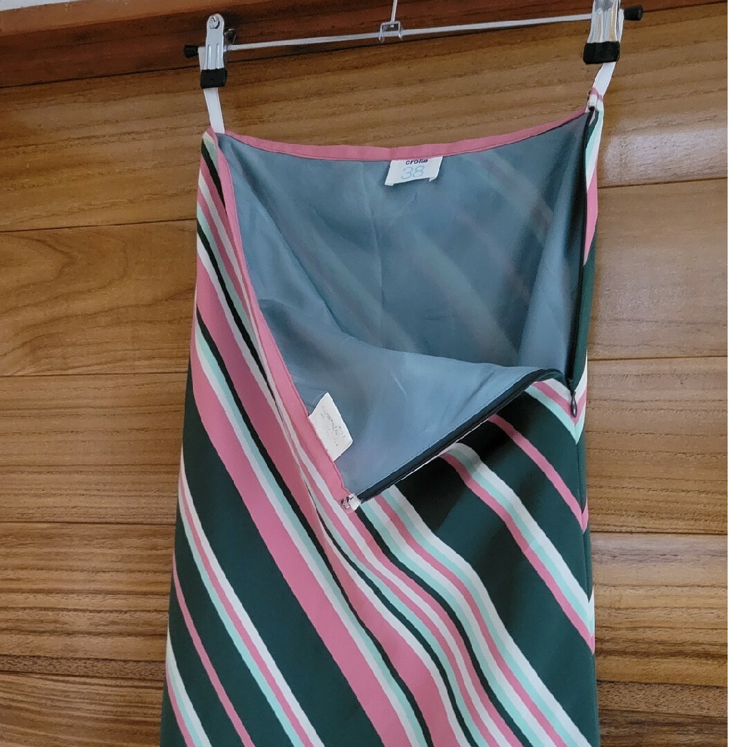 クラシック　ストライプスカート　美品 レディースのスカート(ロングスカート)の商品写真
