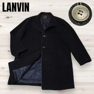 ランバン(LANVIN)のランバンコレクション ロングコート アルパカ混 ネイビー キルティング 48(ステンカラーコート)