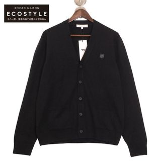 メゾンキツネ(MAISON KITSUNE')のメゾンキツネ ブラック LM00505KT1036 ウールカーディガン M(カーディガン)