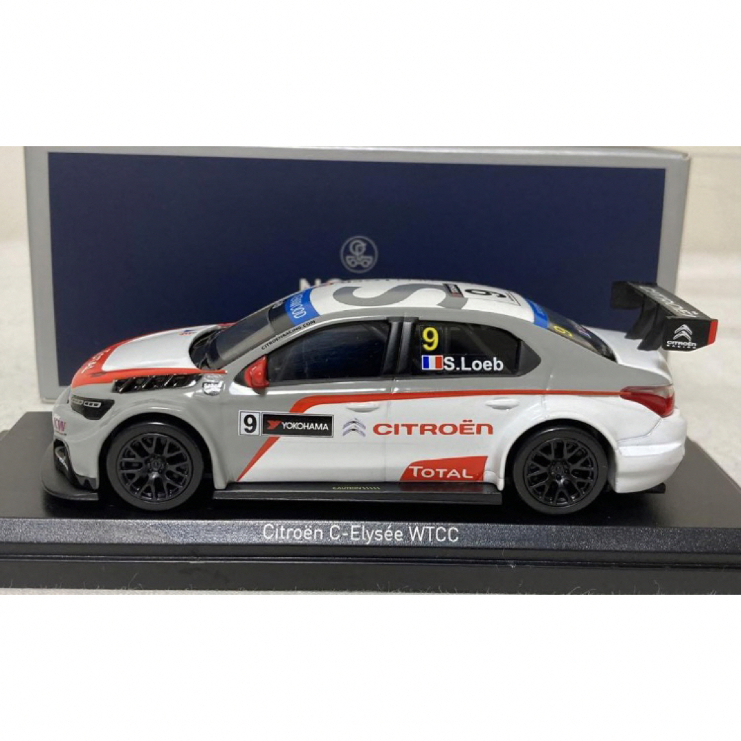 シトロエン Cエリーゼ WTCC  セバスチャンローブ　ノレブ製1/43 エンタメ/ホビーのおもちゃ/ぬいぐるみ(ミニカー)の商品写真