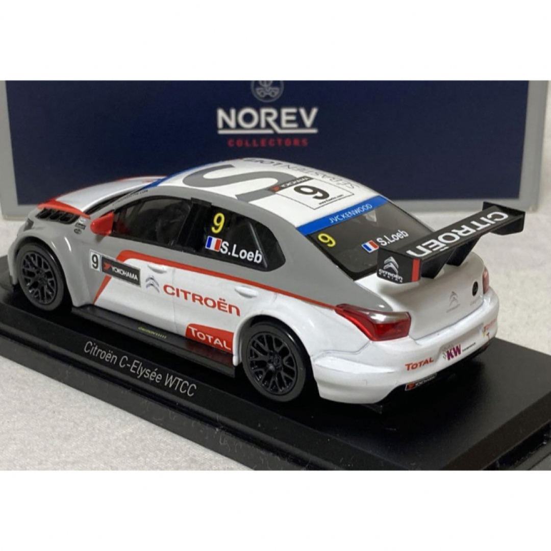 シトロエン Cエリーゼ WTCC  セバスチャンローブ　ノレブ製1/43 エンタメ/ホビーのおもちゃ/ぬいぐるみ(ミニカー)の商品写真