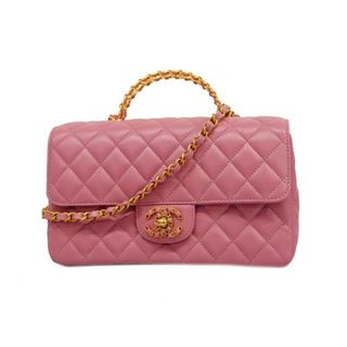 シャネル(CHANEL)の【4ed4727-g】シャネル ツーウェイバッグ/マトラッセ/チェーンショルダー/ラムスキン/ピンク/ゴールド金具(その他)