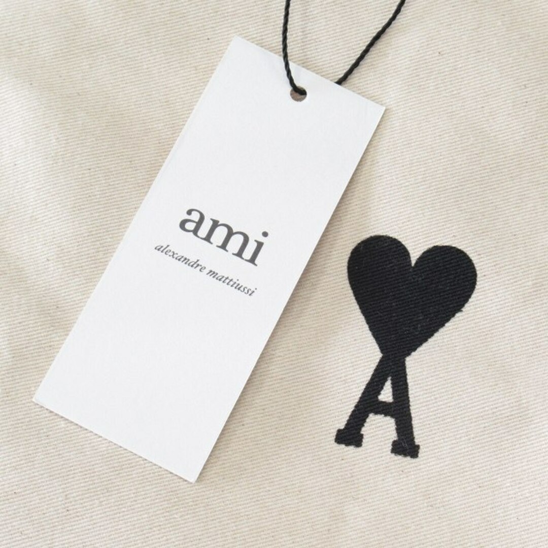 美品 23AW アミパリス Ami Paris ウール フリンジ マフラー 紺 メンズのファッション小物(マフラー)の商品写真
