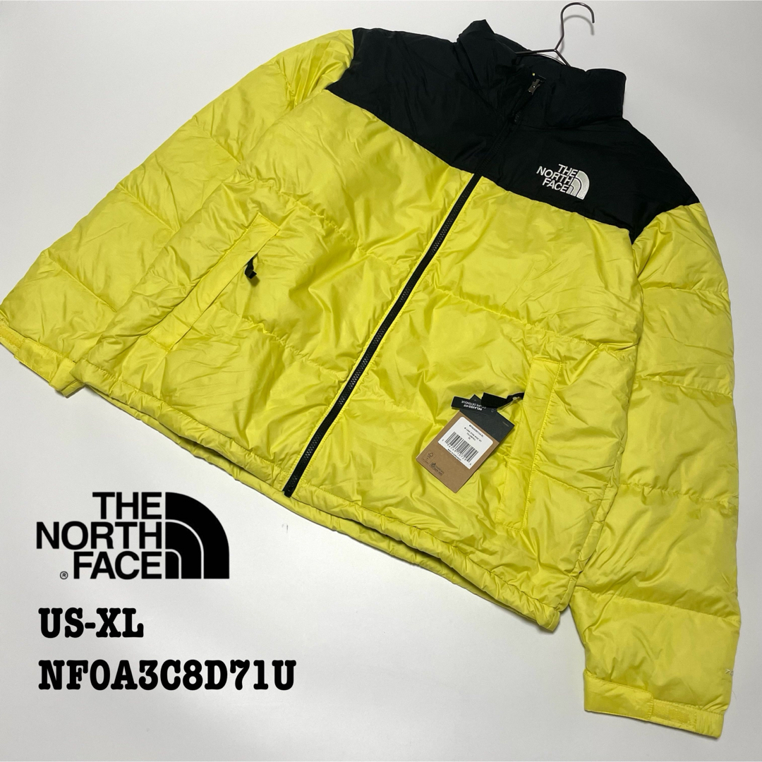 【新品】US-XL ノースフェイス ダウンジャケット レトロ ヌプシ 96 黄色