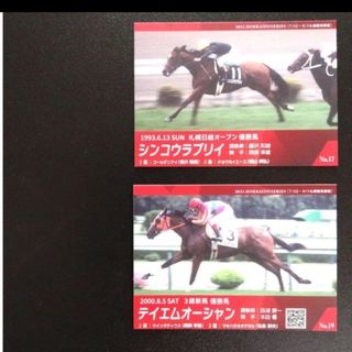 メモリアルカード　シンコウラブリイ　テイエムオーシャン　札幌競馬場　JRA(その他)