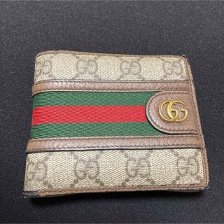 グッチ(Gucci)のグッチ 二つ折り財布 オフディア GGマーモントシェリーライン(折り財布)