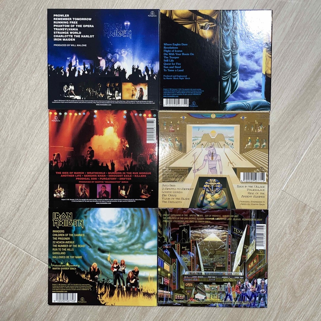 IRON MAIDEN CD アルバム　1st〜6th 2019年リマスター盤 エンタメ/ホビーのCD(ポップス/ロック(洋楽))の商品写真