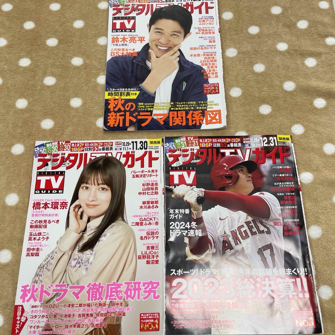 デジタルテレビガイド切り抜き2023年11月12月2024年1月号関西版 エンタメ/ホビーのコレクション(印刷物)の商品写真