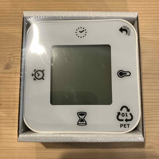 【新品未使用】IKEA(イケア) KLOCKIS 時計 温度計他　ホワイト(置時計)