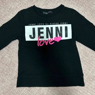 ジェニィラブ(JENNI love)のJENNI love 黒トレーナー130(Tシャツ/カットソー)