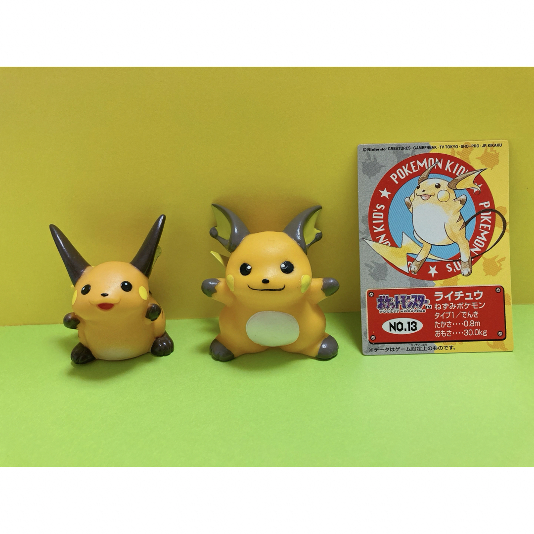 ポケモンキッズ カード No.13 指人形 ライチュウ フィギュア ポケモンキッズ カード No.13 指人形 ライチュウ フィギュア