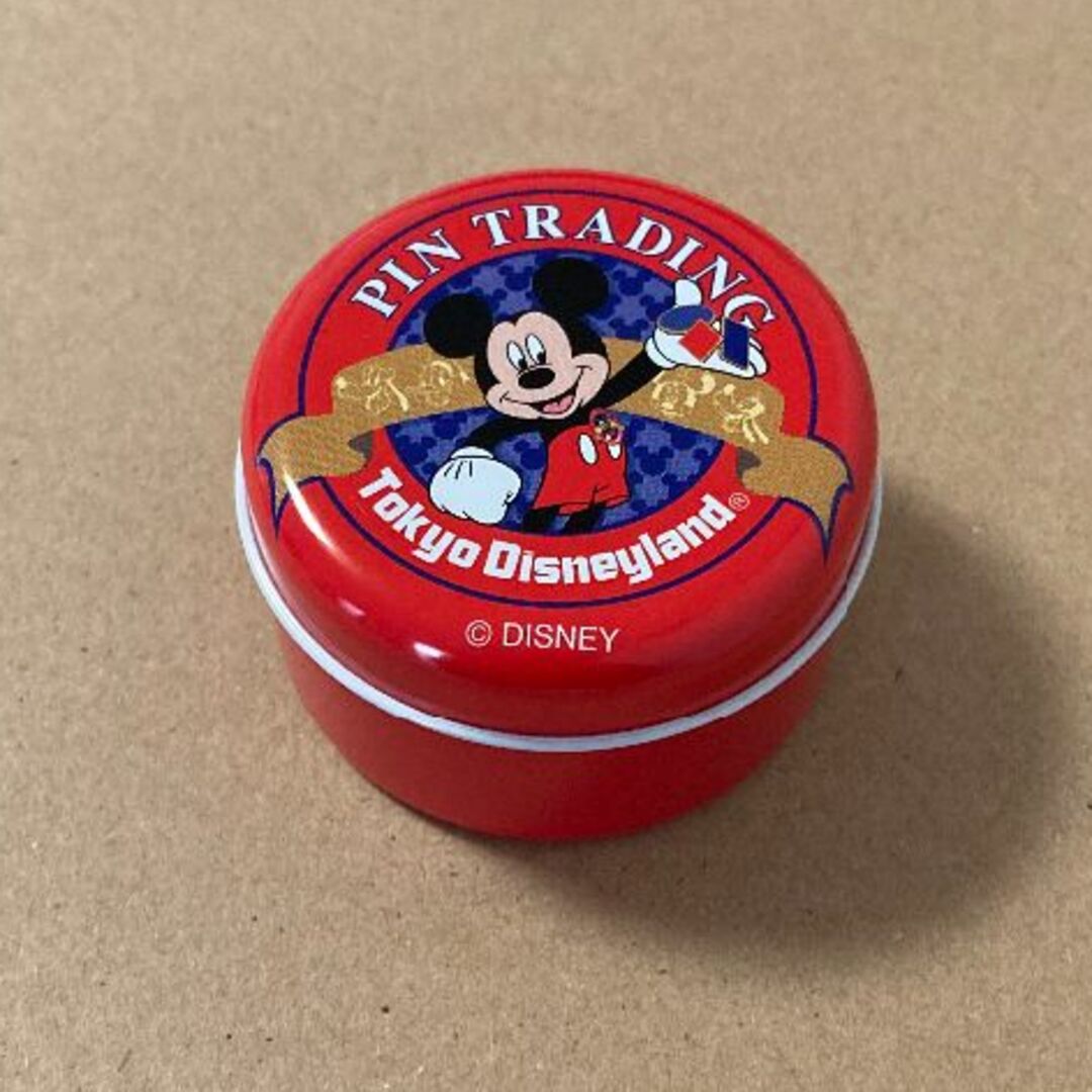 東京ディズニーランド「ピントレーディング」丸缶 ミッキーマウス | フリマアプリ ラクマ