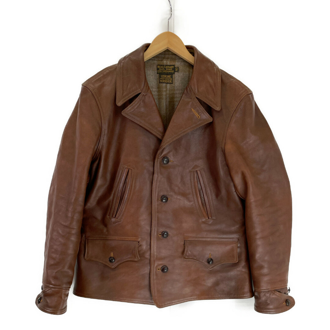 FREEWHEELERS(フリーホイーラーズ)のフリーホイーラーズ 【美品】SWITCHYARD COAT ホースハイド スイッチヤード 40 メンズのジャケット/アウター(レザージャケット)の商品写真