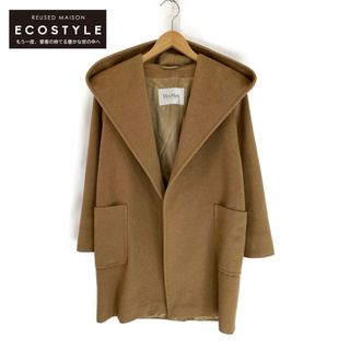 マックスマーラ(Max Mara)のマックスマーラ 【美品/国内正規】108604836 キャメル100% ベルト付 フーディ 34(その他)