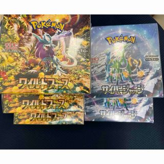 ポケモン(ポケモン)のワイルドフォース3BOX サイバージャッジ2BOX 計5BOX シュリンク付き(Box/デッキ/パック)