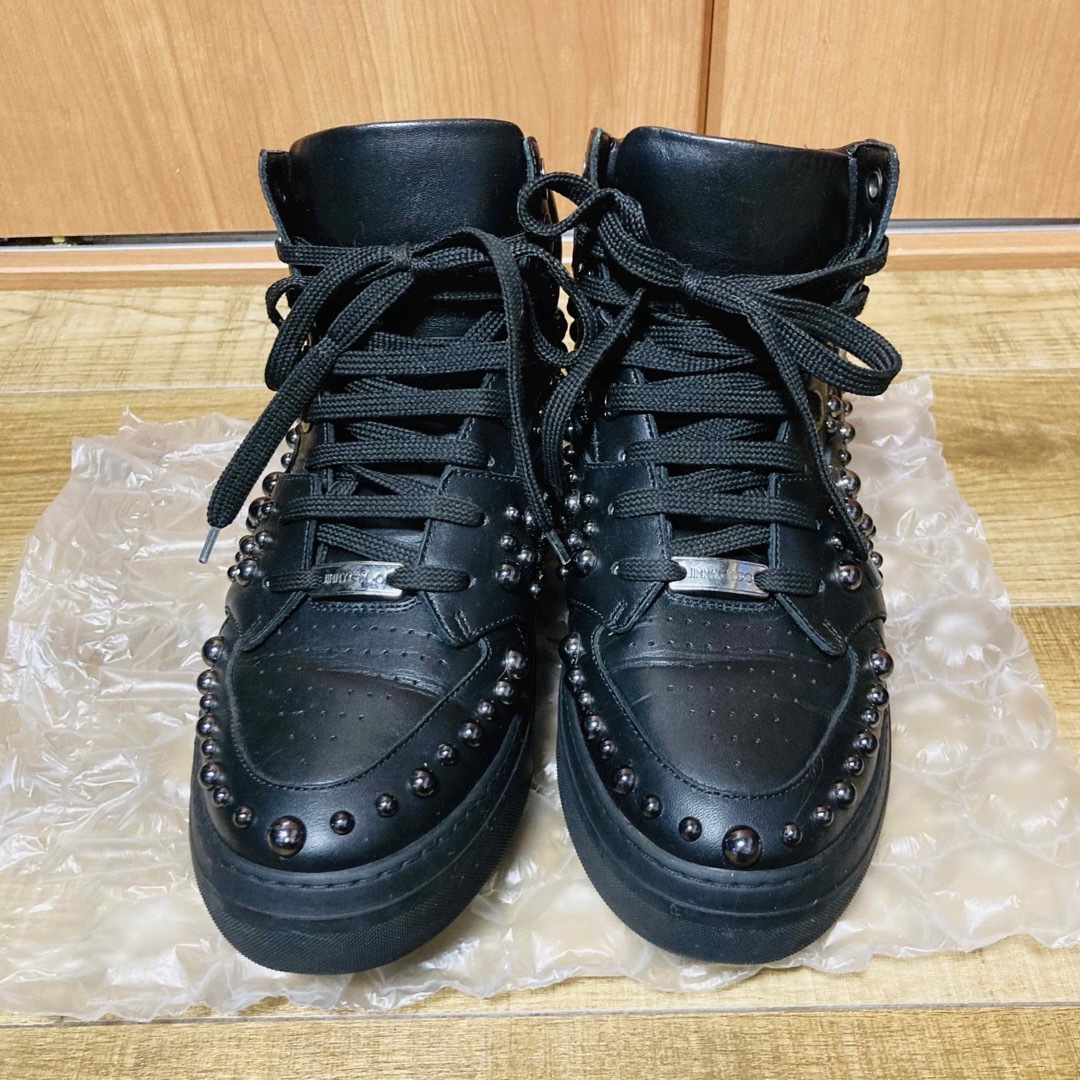 JIMMY CHOO(ジミーチュウ)のJIMMY CHOO/ジミー チュウ⭐︎スタッズハイカットスニーカー メンズの靴/シューズ(スニーカー)の商品写真