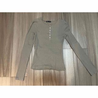 ザラ(ZARA)のZARA リブトップス(カットソー(長袖/七分))