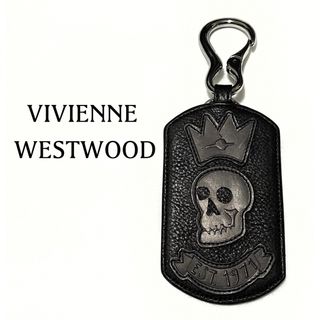 ヴィヴィアンウエストウッド(Vivienne Westwood)のヴィヴィアンウエストウッド【未使用】本革 SKULL キーホルダー(キーホルダー)