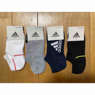 アディダス(adidas)の【未使用品】adidas スニーカーソックス 4足セット 23-25cm(ソックス)