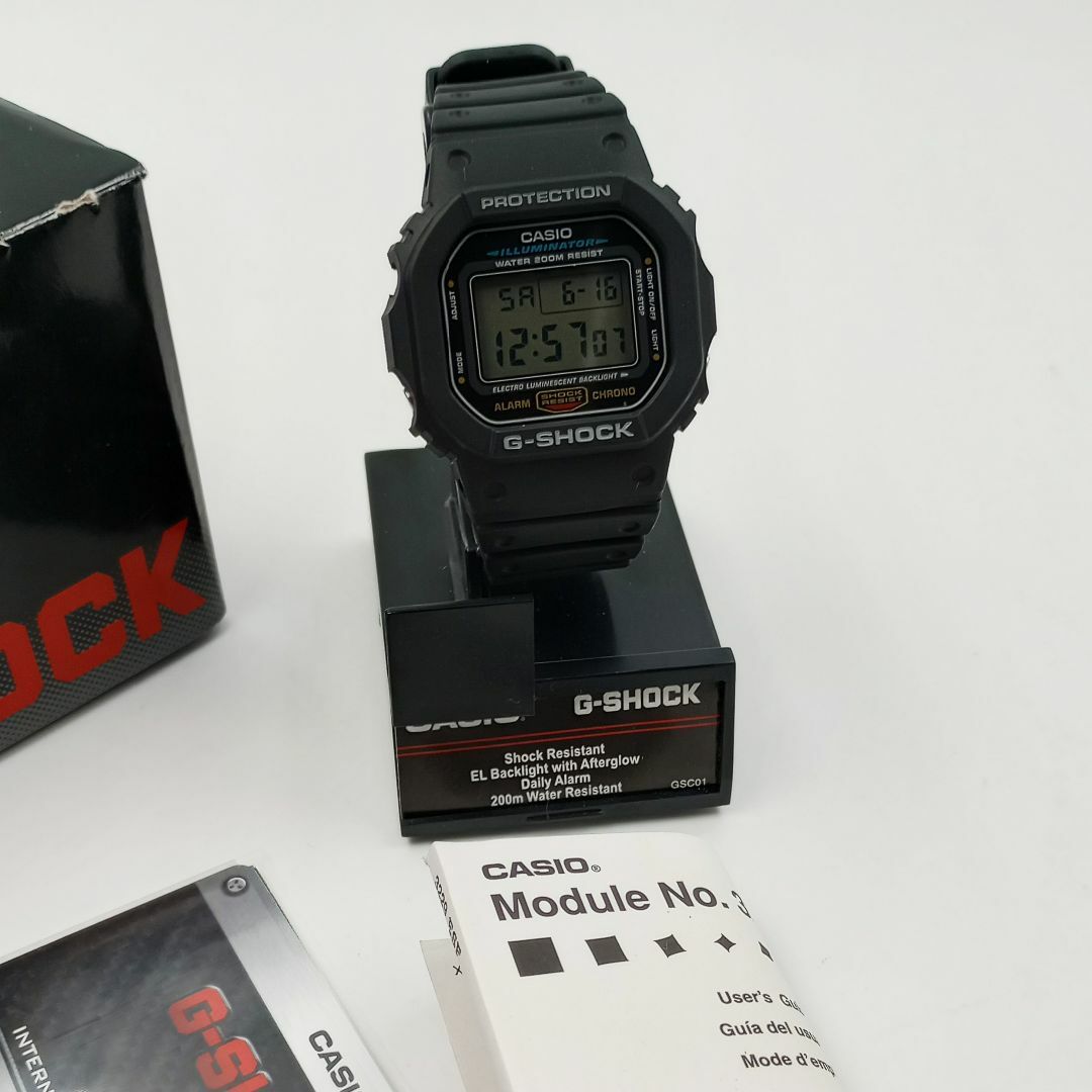 CASIO G-SHOCK DW-5600E-1VCT スクエア バックライト CASIO G-SHOCK DW-5600E-1VCT スクエア バックライト