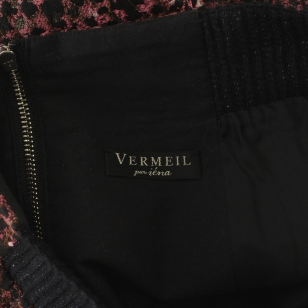 ヴェルメイユ パー イエナ タイトスカート ヒョウ柄 36 S ピンク 黒 レディースのスカート(ひざ丈スカート)の商品写真