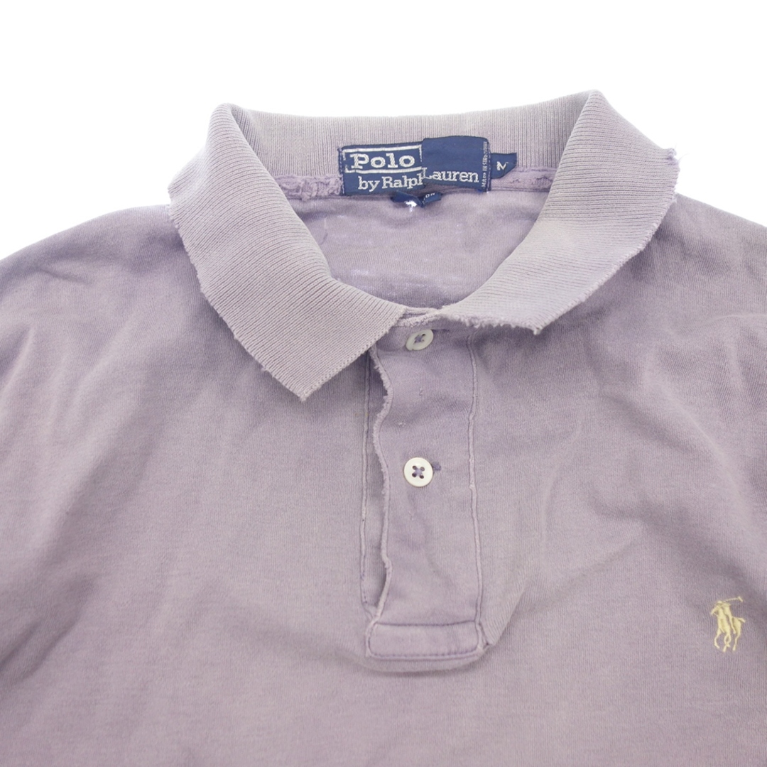 POLO RALPH LAUREN(ポロラルフローレン)のポロ ラルフローレン ポロシャツ コットン100% パープル M【AFB40】 メンズのトップス(ポロシャツ)の商品写真