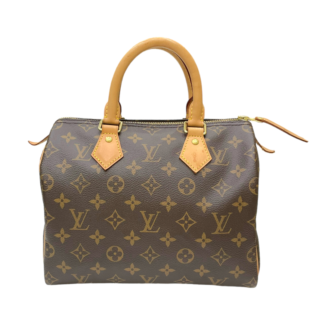 約25cm高さルイ・ヴィトン LOUIS VUITTON スピーディ25 M41109 ブラウン モノグラム・キャンバス/レザー ユニセックス ボストンバッグ