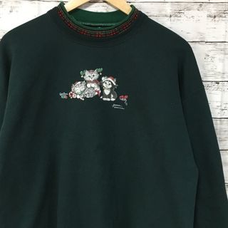 ART VINTAGE - ベロアスカジャン紺ネイビーメンズ古着刺繍和柄中綿別珍 