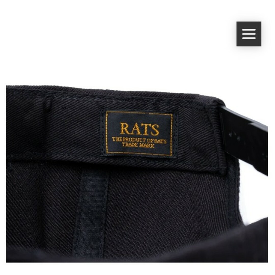 RATS(ラッツ)のRATS EMBROIDERY CAP "WAY OF LIFE" ラッツ メンズの帽子(キャップ)の商品写真