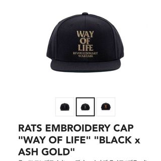 ラッツ(RATS)のRATS EMBROIDERY CAP "WAY OF LIFE" ラッツ(キャップ)