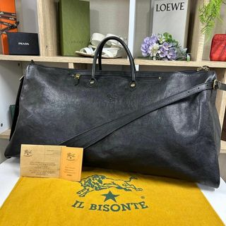 イルビゾンテ(IL BISONTE)の超美品 IL BISONTE ボストンバッグ 大容量 2way(ボストンバッグ)