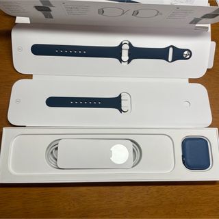 アップルウォッチ(Apple Watch)のApple Watch 7 GPS 41mm ブルーアルミニウム(腕時計(デジタル))