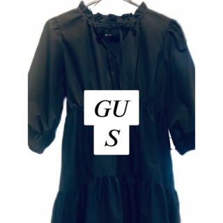 ジーユー(GU)のGU リボンタイ襟フリルブラウス(シャツ/ブラウス(長袖/七分))