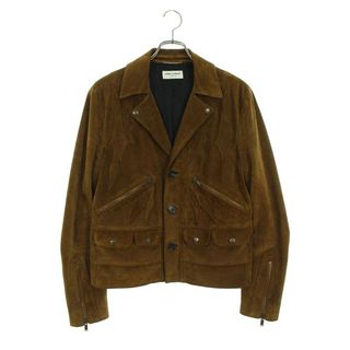 サンローラン(Saint Laurent)のサンローランパリ  642556 YC2AY カーフスキンスエードレザージャケット メンズ 46(レザージャケット)