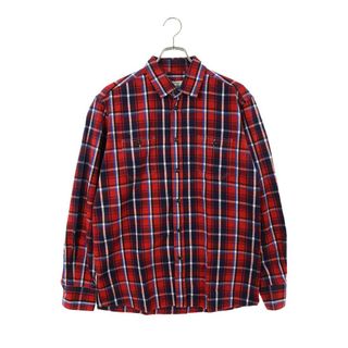 メゾンキツネ(MAISON KITSUNE')のメゾンキツネ チェック柄長袖シャツ メンズ 42(シャツ)