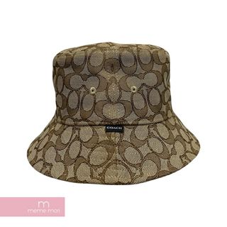 COACH 2023SS Signature C Jacquard Bucket Hat CB401KHA コーチシグネチャーCジャカード バケットハット 帽子 ロゴ刺繍 総柄ロゴ カーキ サイズL 【240126】【新古品】【me04】