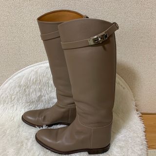 Hermes - 未使用 エルメス ロングブーツ フォンティーヌ 60 ニット ...