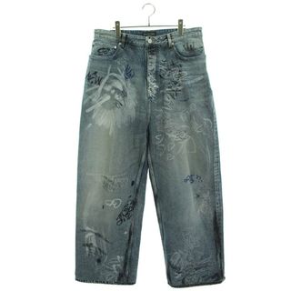 バレンシアガ(Balenciaga)のバレンシアガ  745223 TNW01/GRAFFITI BAGGY グラフィティバギーデニムパンツ メンズ M(デニム/ジーンズ)