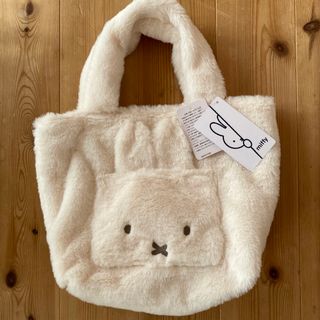 ミッフィー(miffy)の新品☆ミッフィー　白ファーバッグ(トートバッグ)