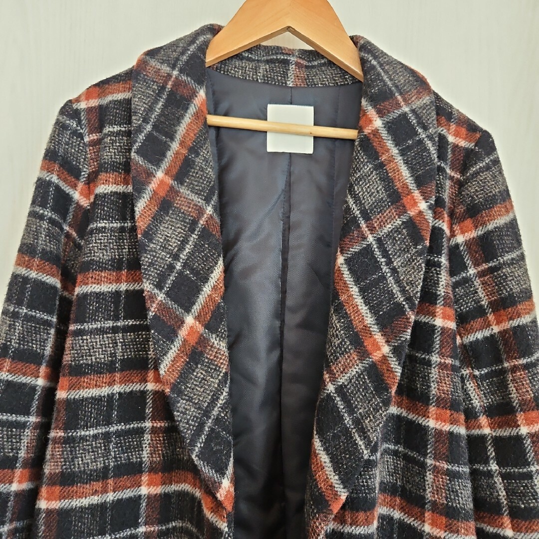 REDYAZEL(レディアゼル)のredyazel チェック　コート レディースのジャケット/アウター(ロングコート)の商品写真