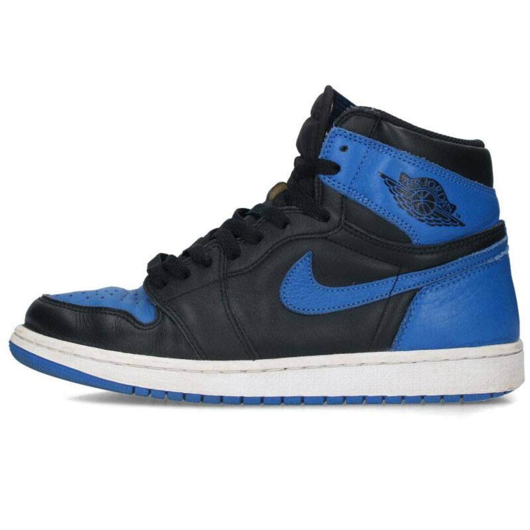 スニーカーナイキ  AIR JORDAN 1 RETRO HIGH OG ROYAL 555088-007 エアジョーダン1レトロハイオージーロイヤルスニーカー メンズ 27cm