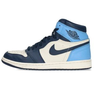 ナイキ(NIKE)のナイキ  AIR JORDAN 1 RETRO HIGH OG OBSIDIAN 555088-140 エアジョーダン1レトロハイオージーオブシディアンスニーカー メンズ 27.5cm(スニーカー)