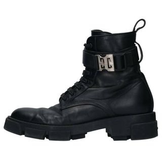 ジバンシィ(GIVENCHY)のジバンシィ  NEW COMBAT BOOTS 4Gメタルロゴサイドジップレザーブーツ メンズ 41(ブーツ)