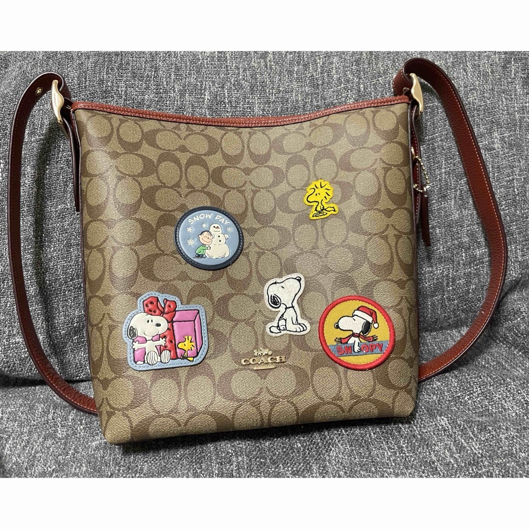 coach  PEANUTS 限定コラボ ショルダーバッグ 　美品