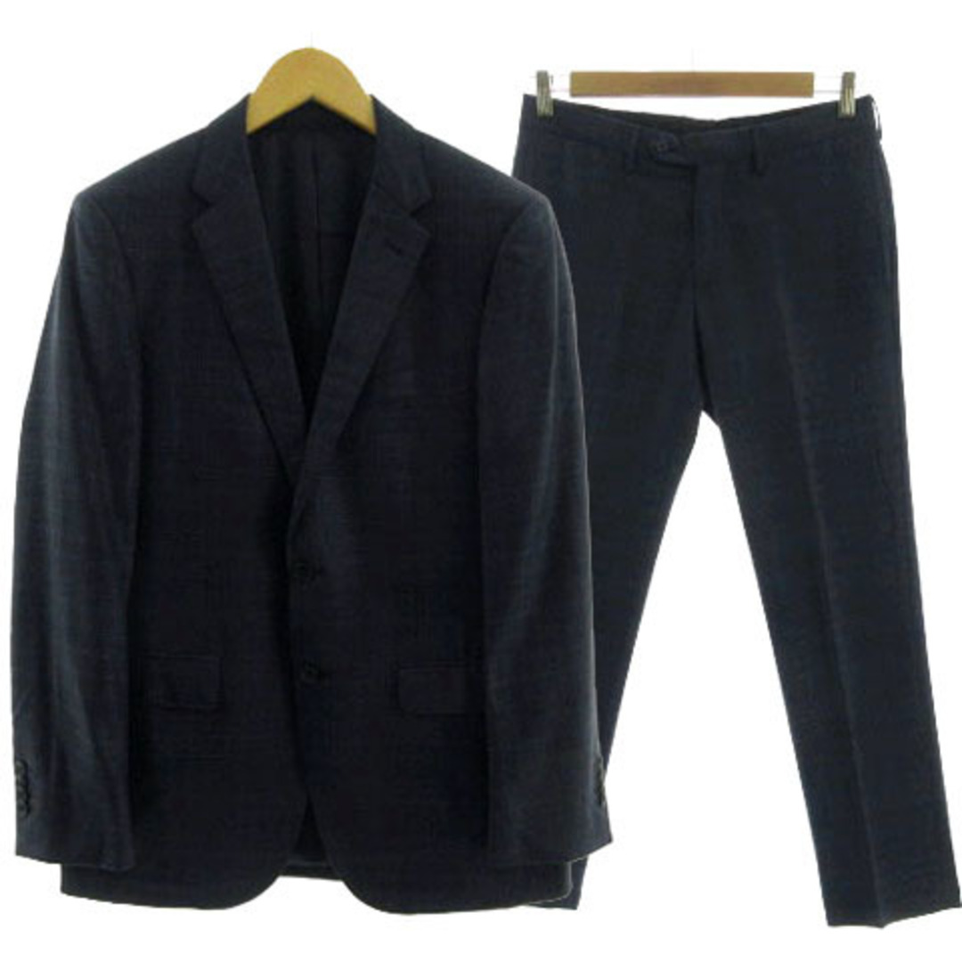 A DAY IN THE LIFE スーツ グレンチェック 紺 青 46 メンズのスーツ(スーツジャケット)の商品写真