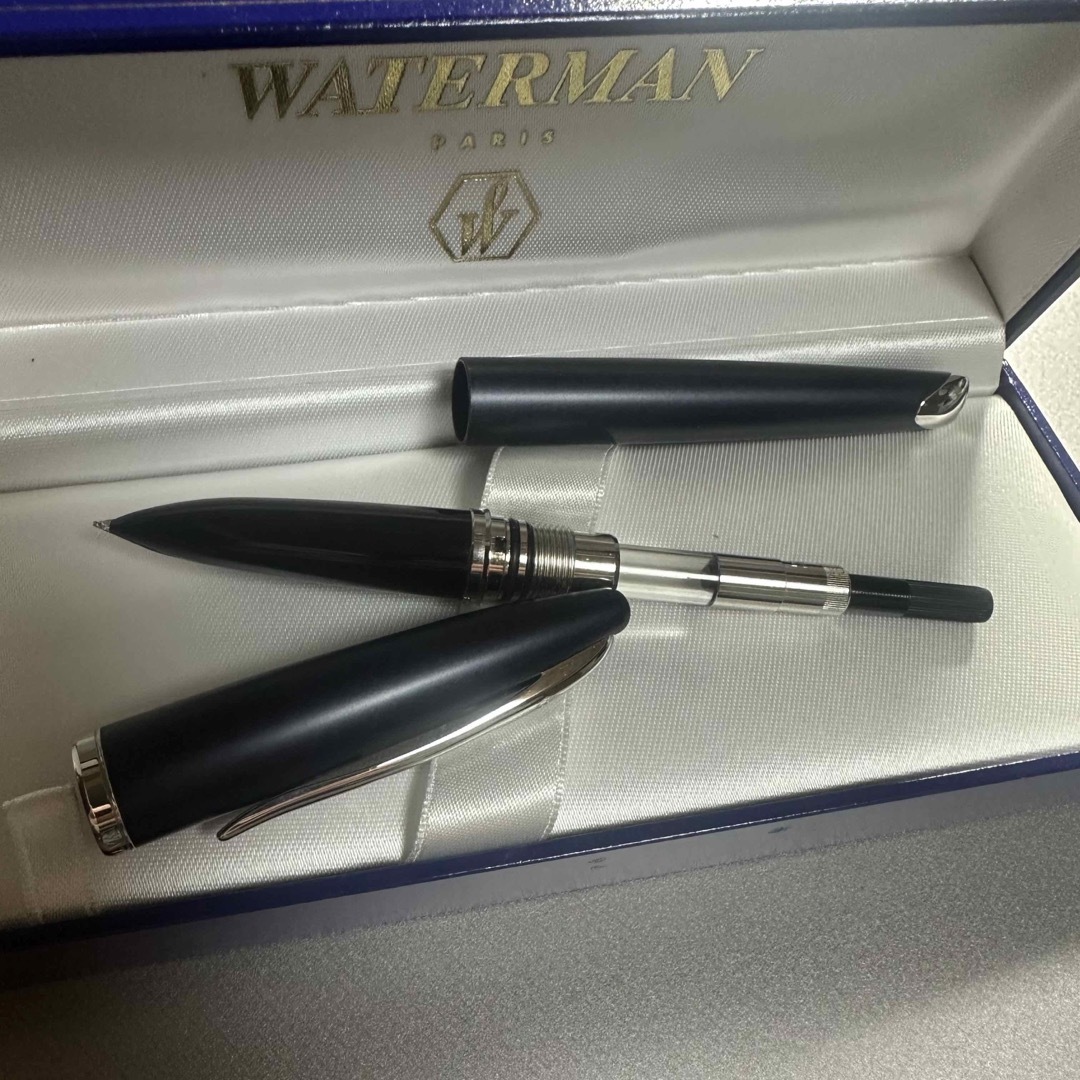 Waterman(ウォーターマン)のWATERMAN ウォーターマン カレン ネイビー 万年筆 M インテリア/住まい/日用品の文房具(ペン/マーカー)の商品写真